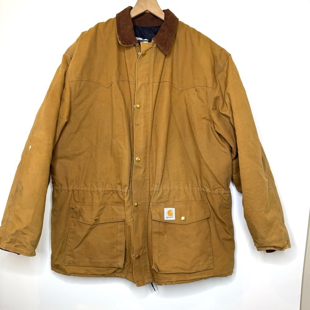 Vintage Carhartt jacket made in U.S.A Sz 2X quilted lining